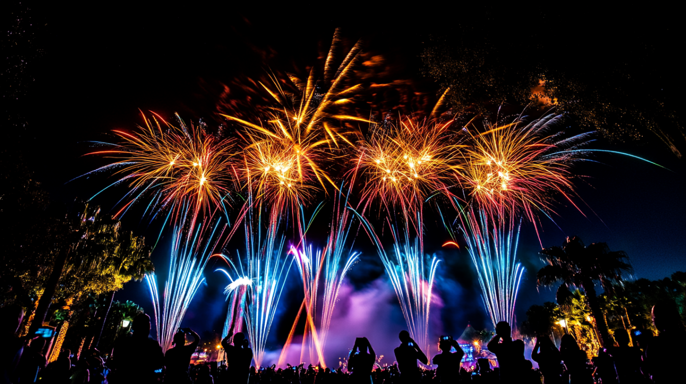 Fuegos artificiales para eventos